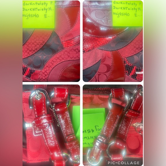 Beautiful Mixed Media Coach Signature Tote Gorgeous! Used only once or twice - Picture 8 of 17